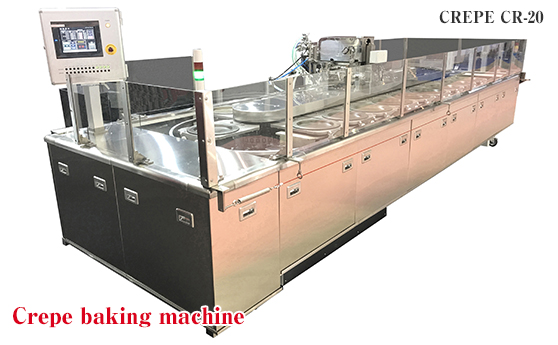 Crepe baking machine