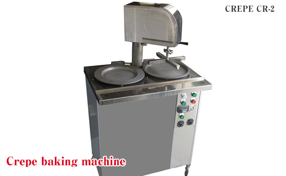 Crepe baking machine